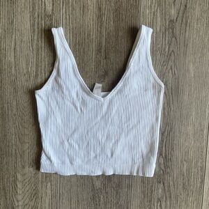 Women’s white tank top